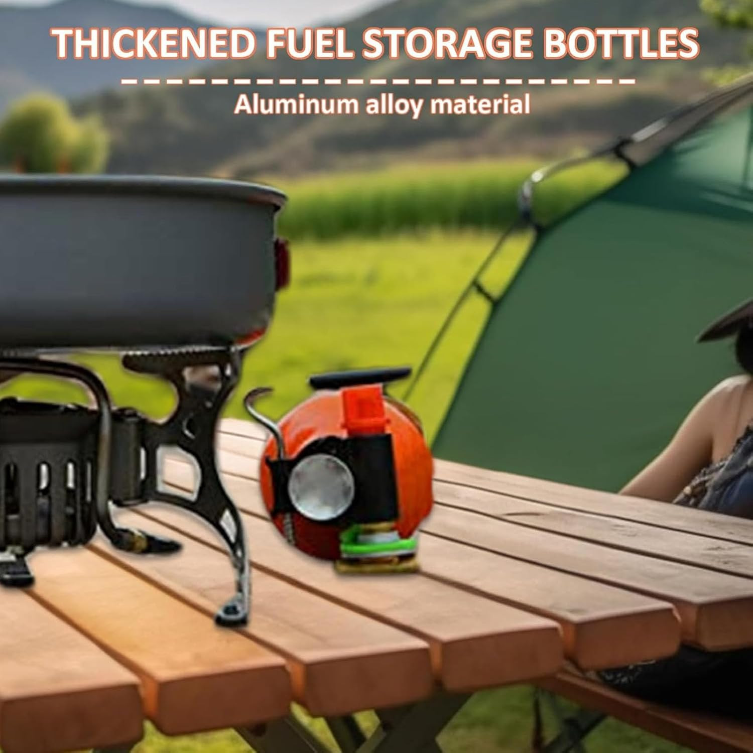 Aluminium Fuel Bottle 750Ml – Camping Fuel Container, Leak-Proof Oil Storage Can