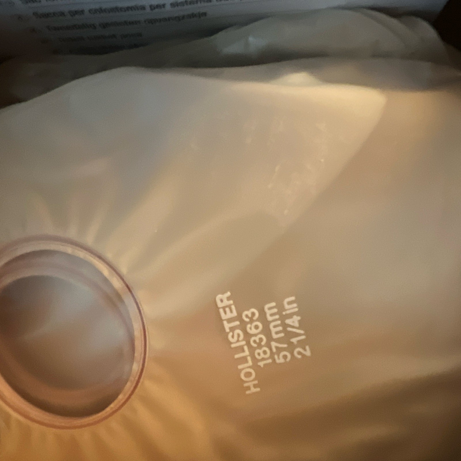 Hollister New Image 18363 Two-Piece Closed Ostomy Pouch 2-1/4in 57mm 60