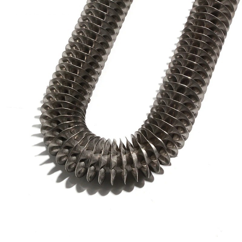 Finned Tubular Heater U Type Air Heating SS Element 304SS 0.8-2KW M18X25mm Oven