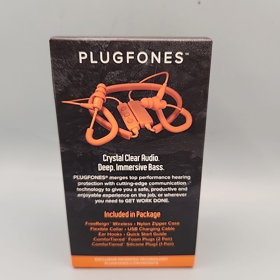 NEW Plugfones FREEREIGN VL Earplugs With Audio OSHA HEARING PROTECTION