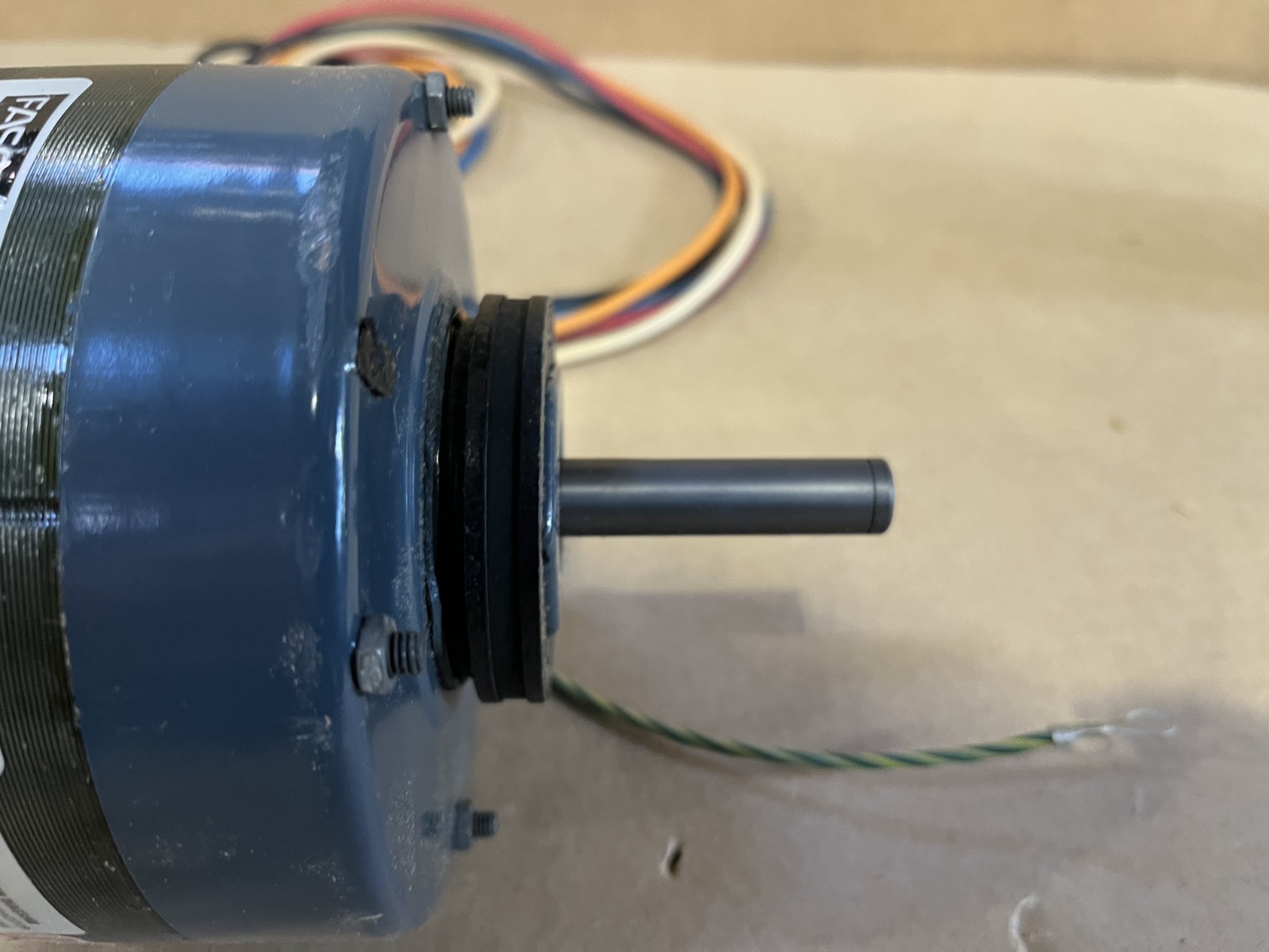Fasco D1034 Permanent Split Capacitor Motor 1/5 HP 1400 1200 1000 RPM 115Volts
