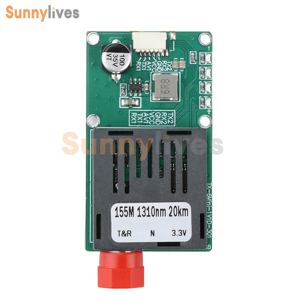 TTL Optical Transceiver Module TTL to Fiber Module FC RX/TX/AV/VCC/GND for Drone
