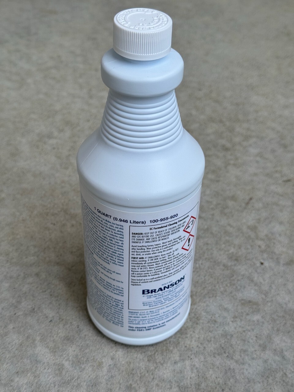 Branson EC Concentrate. Electronics PCB Cleaning Solution. 100-955-920