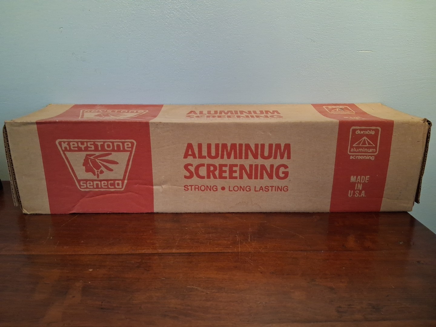Keystone Seneca Bright aluminum screening-24”x100 lineal feet-18×16 mesh ct NOS