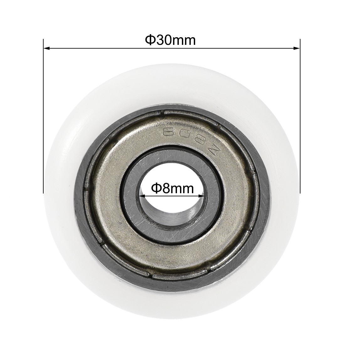 4pcs Ball Bearings 8x30x8.5mm Double Shielded (GCr15) Bearings