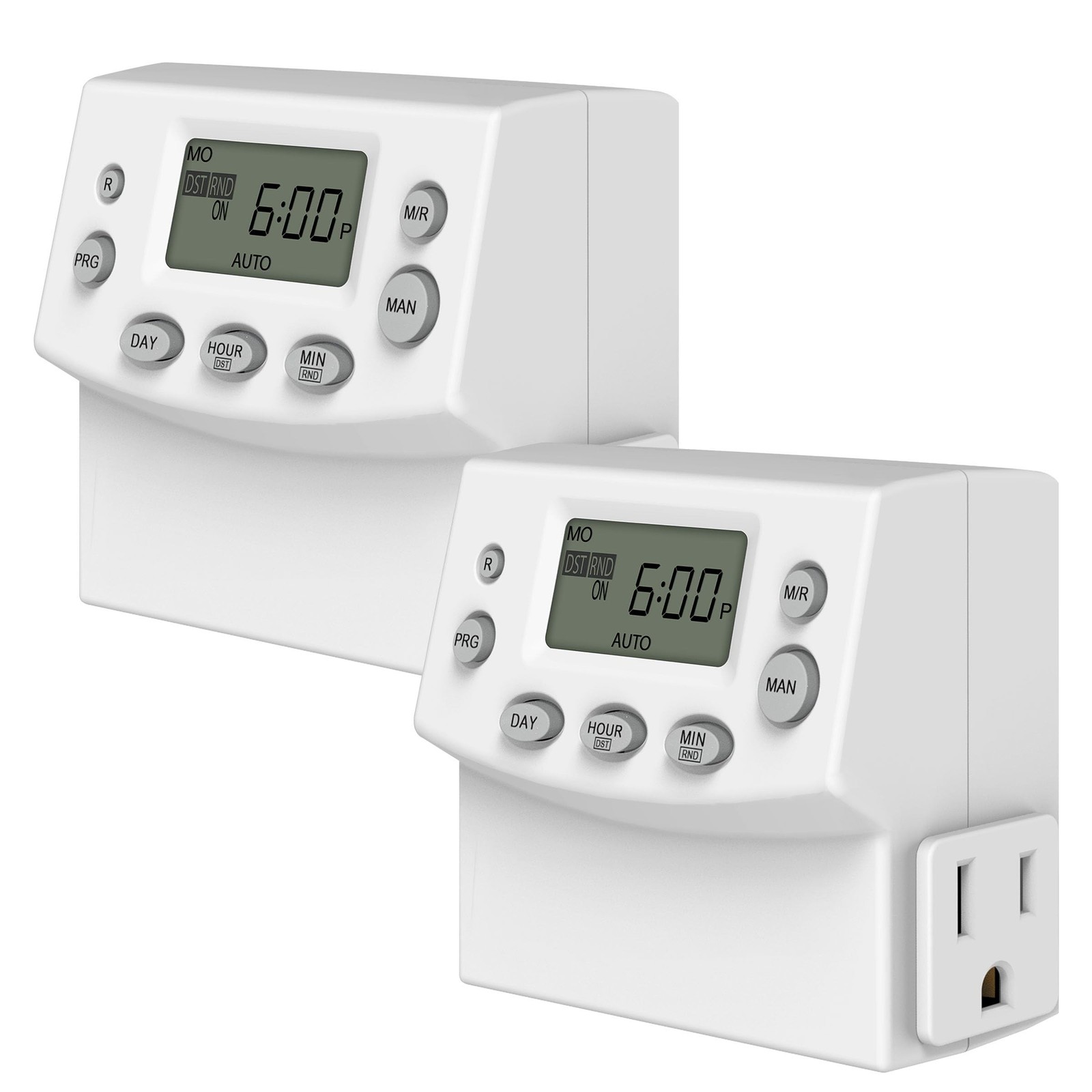 TG Heavy Duty Programmable Plug-in Digital Timer for Electrical Outlets, 7-Da…