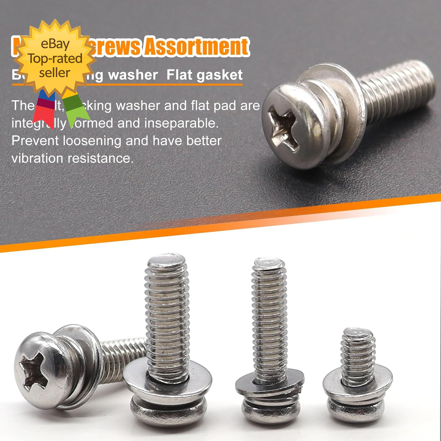 500Pcs Nut and Bolt Assortment Kit,M2 M2.5 M3 M4 M5 Machine Screws 304 Stainless