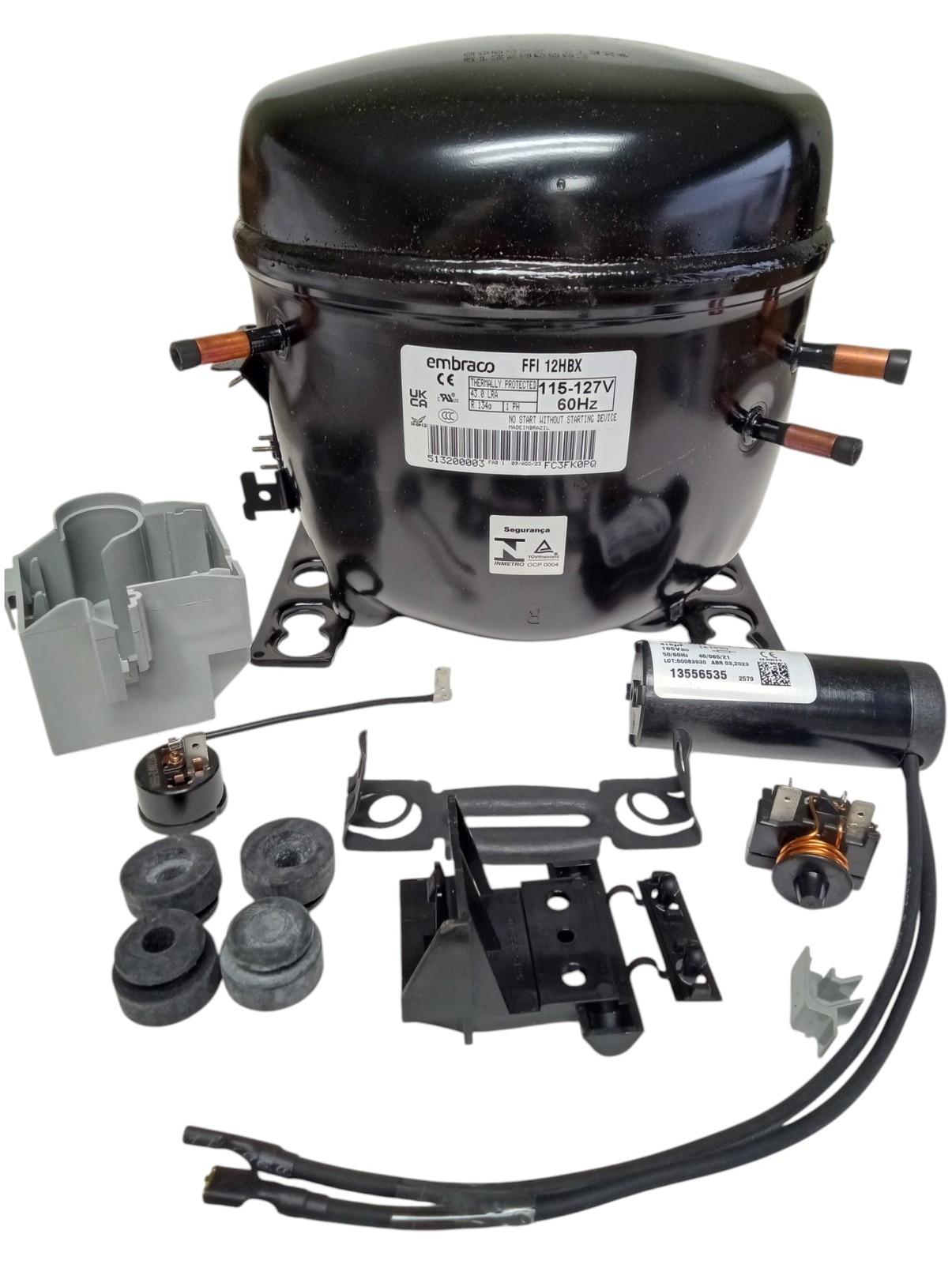 Embraco Refrigerator Compressor FFI12HBX 1/3+ HP R134a