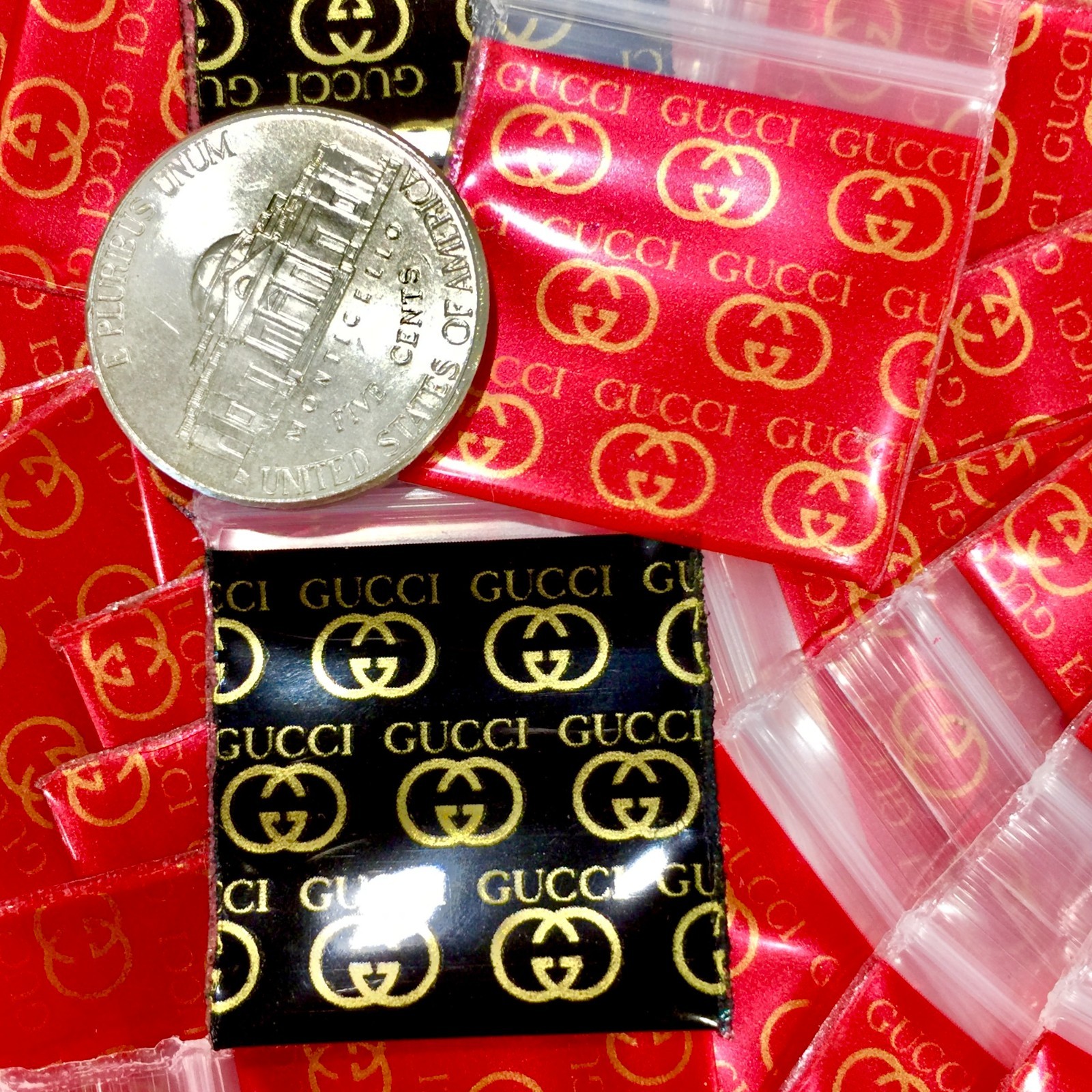 BaggiesSince1987 – 1010 Design Zip Bags METALLIC PRINT 1 X 1 CHOOSE, READ DETAIL
