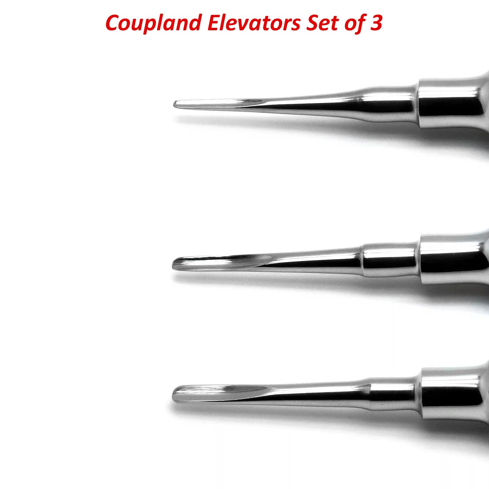 Coupland Elevators Dental Extraction Set Of 3 Surgical Root Extracting Loosen CE