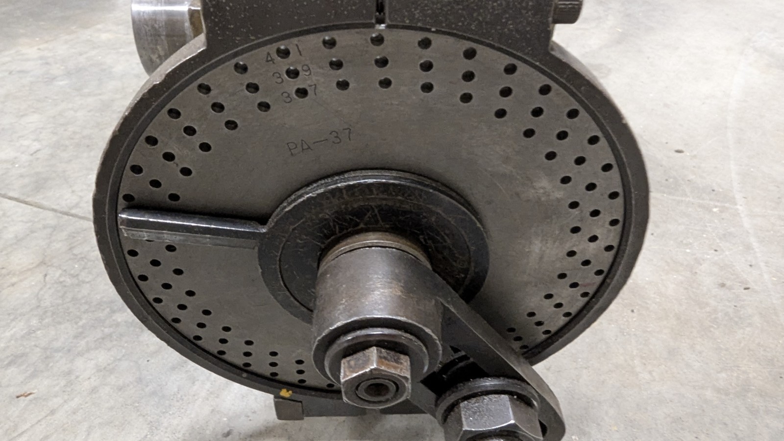 Hardinge dividing head 5C bore 4 deg taper nose 1 index plate *READ DESCRIPTION*