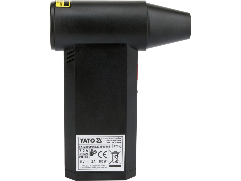 Yato Cordless Mini Turbo Air Blower 7.2V 4Ah YT-82938