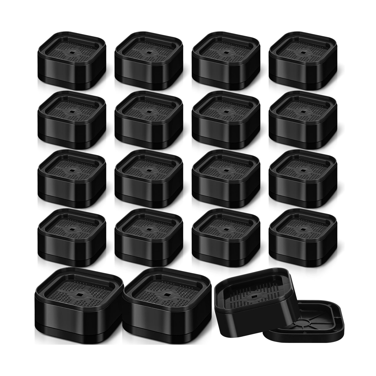 Ecally 16 Pack Furniture Risers Adjustable Bed Risers Desk Leg … USA FAST SHIP