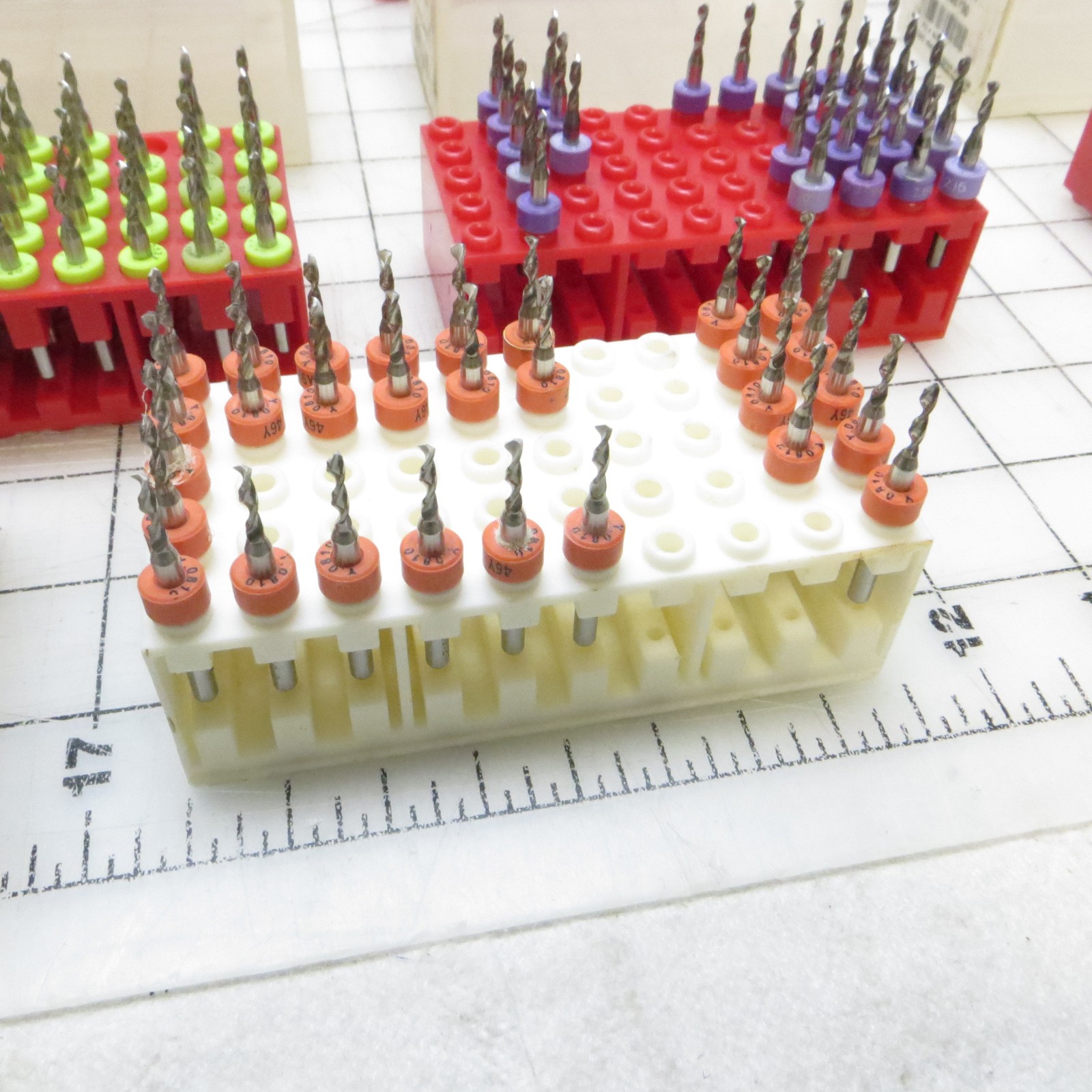 1/8″ Shank Precision PCB CNC Drill / Router Bits Mixed Lot of 560 Thicker Gauges