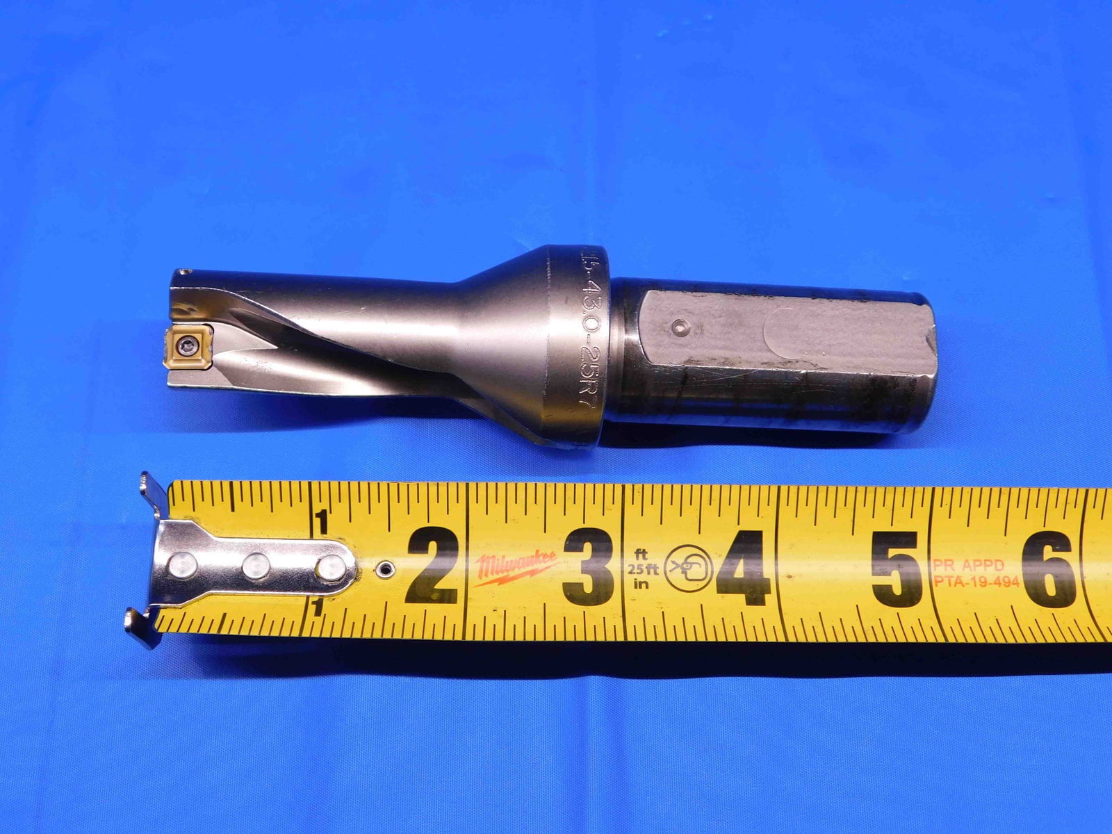 SECO 21.50mm O.D. INDEXABLE INSERT DRILL SD502-21.5-43.0-25R7 25mm SHANK 2 FL