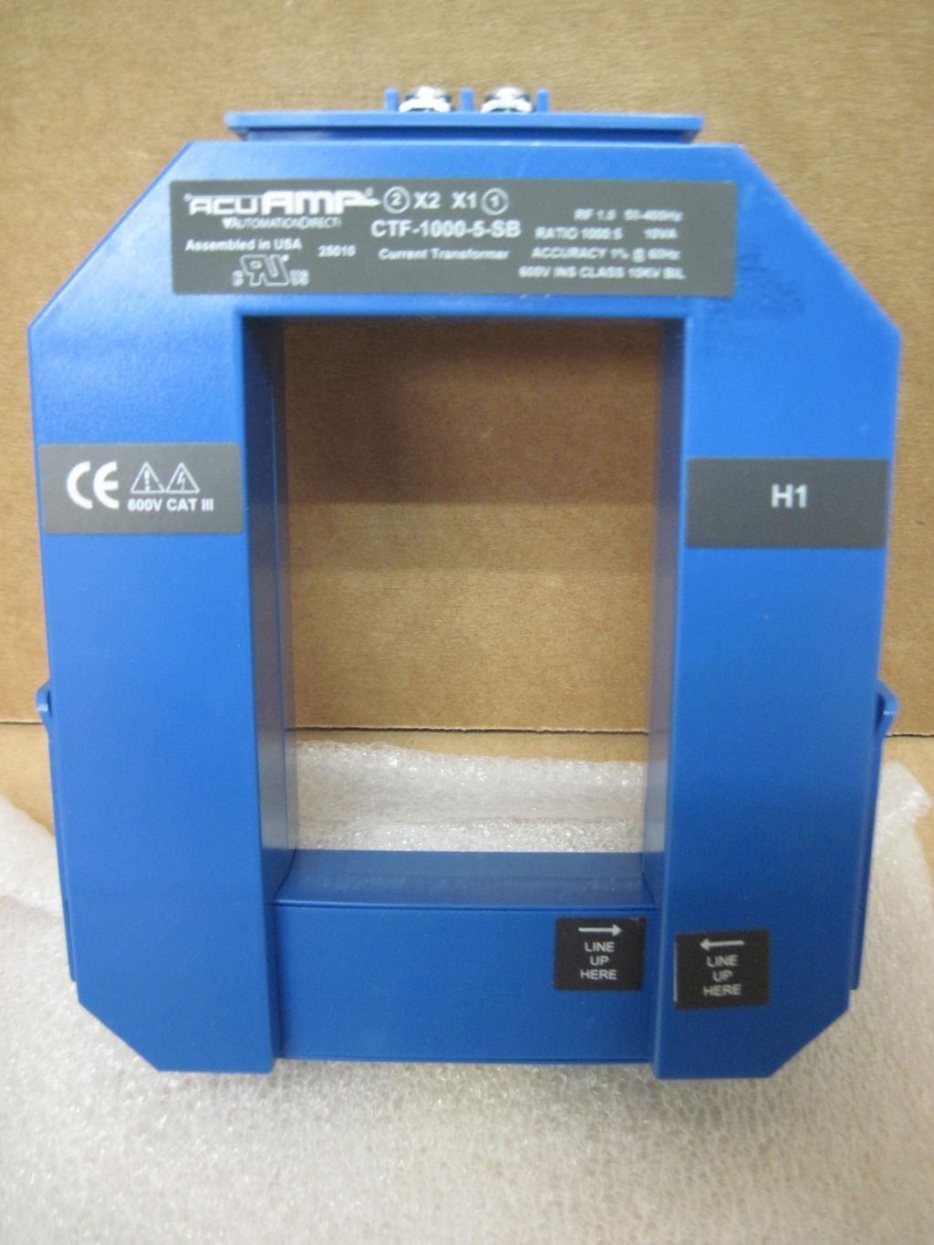 AcuAmp Automation Direct CTF-1000-5-SB Current Transformer 1000A:5A