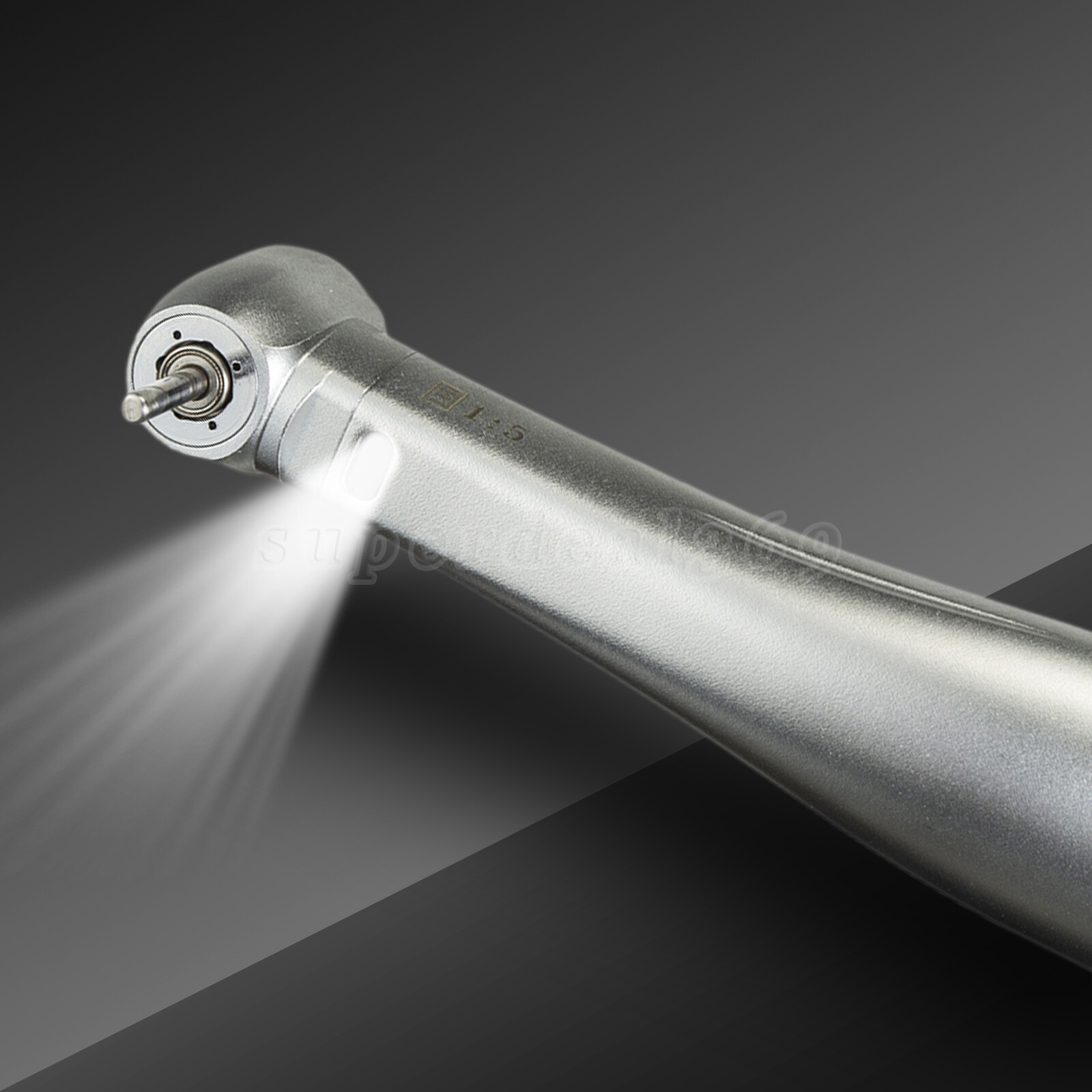 NSK Style LED Dental 1:5 Fiber Optic Contra Angle Fit Micro Motor