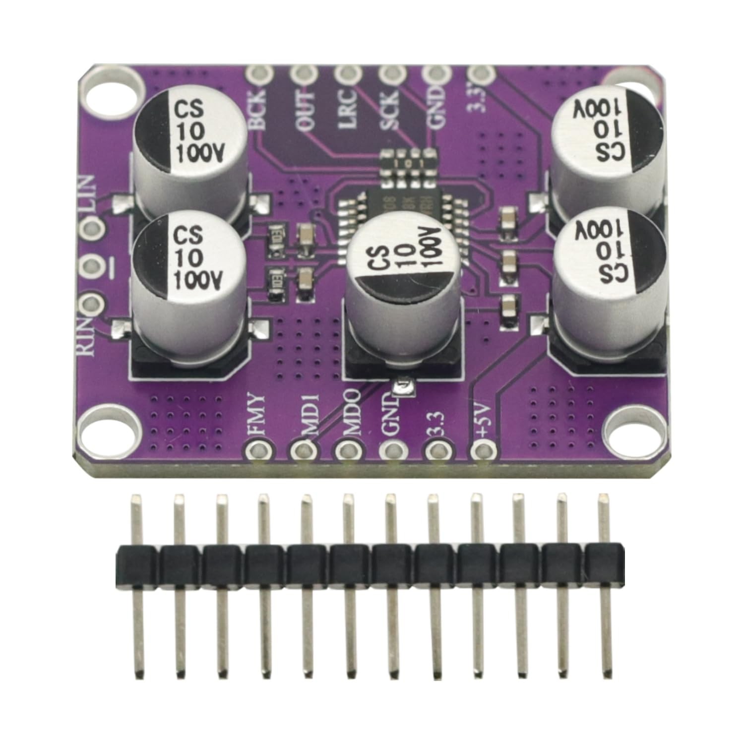 PCM1808 24-Bit Stereo ADC Audio Decoder Module Board 105dB Analog Input Player