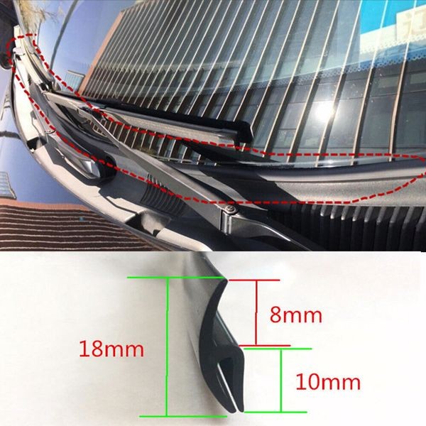 1.7M/5.5Ft Car Front Windshield Window Seal Strip Moulding Trim Rubber Strip