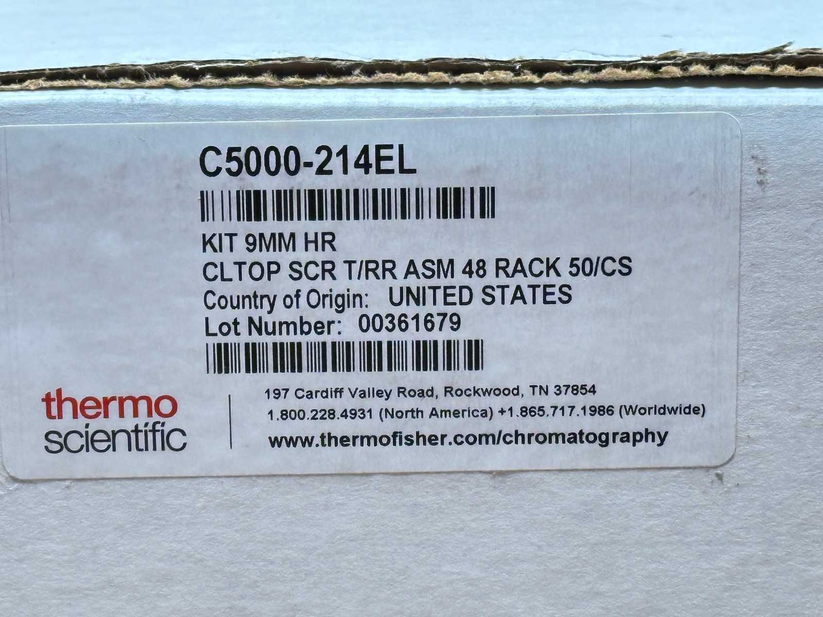 2400x PC Thermo Scientific C5000-214EL Kit 9mm HR CL Top Chromatography Vials