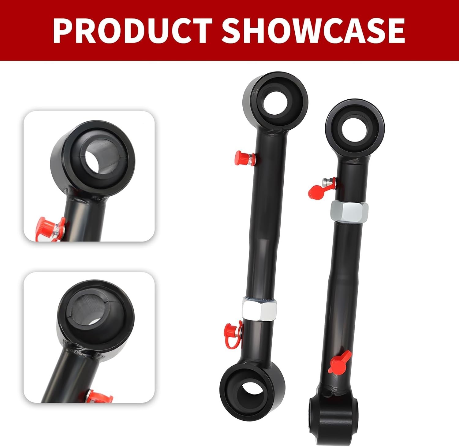 Adjustable Front Sway Bar Links Quick Disconnect 2.5-6″ Lift Nakkaa (72 chars)