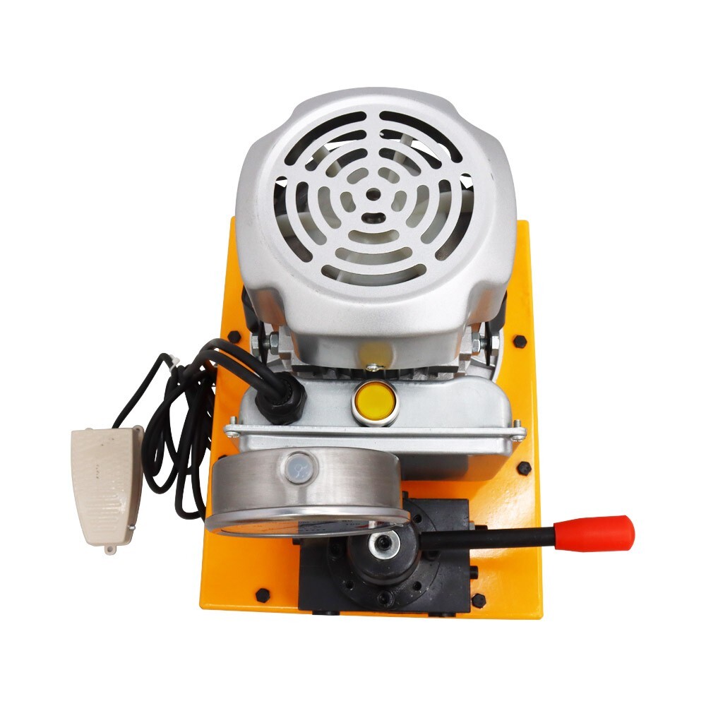 110V 60Hz Electric Double Acting Hydraulic Pump Manual Valve with Pedal 750W