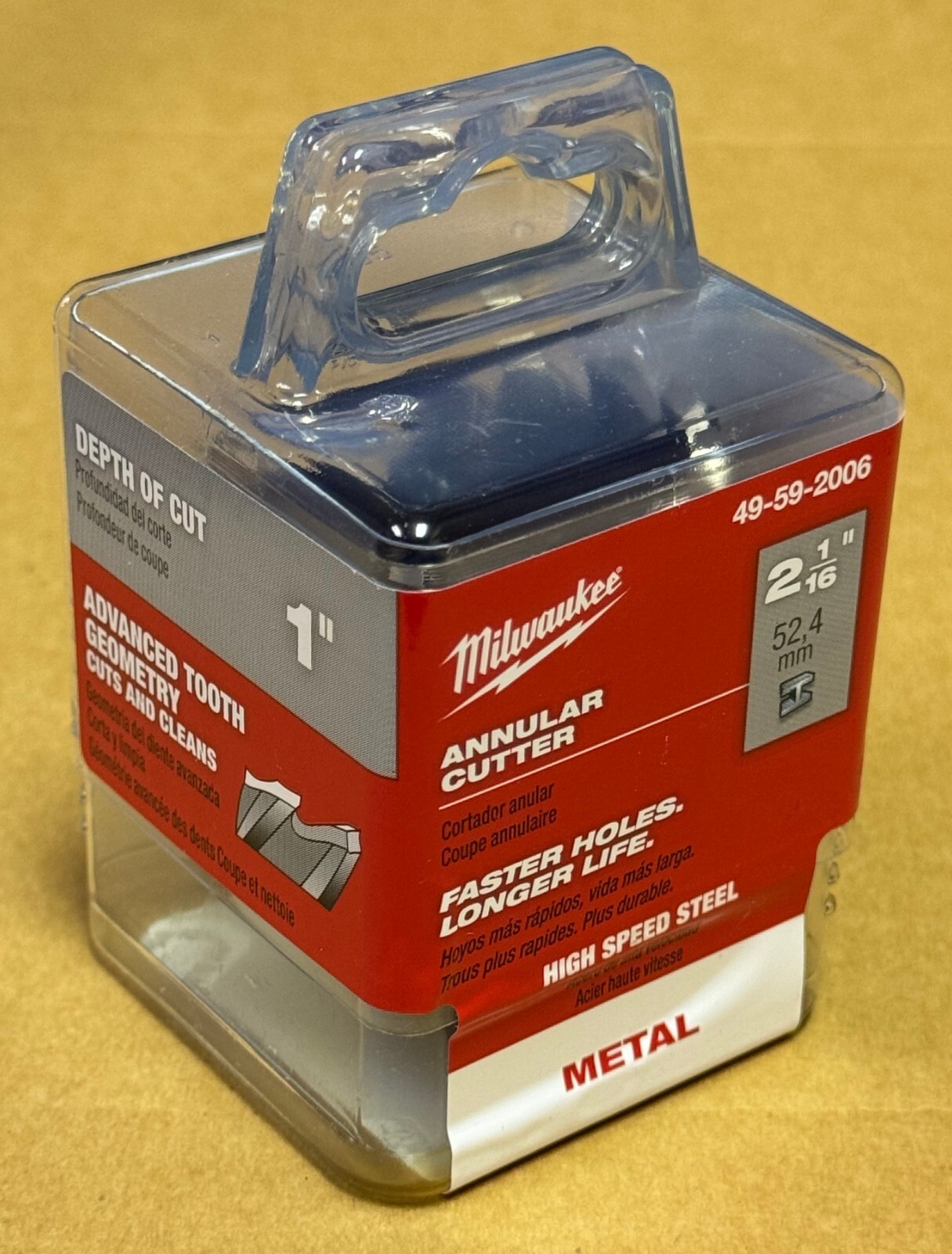 New Milwaukee 49-59-2006 Annular Cutter 2-1/16″ X 1″ – Made in Germany-Free Ship