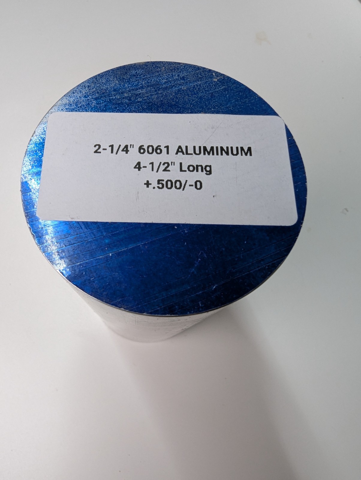2-1/4″ ALUMINUM ROUND ROD 4-1/2″ (4.500″) long 6061 Solid Lathe Bar Stock