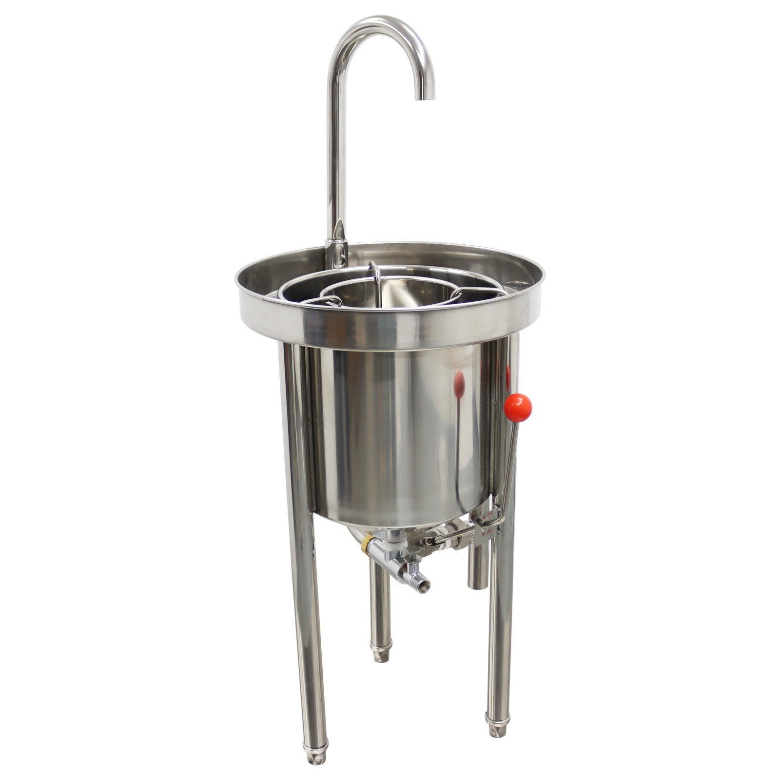 44lb Commercial Rice Washing Machine Automatic Rice washer 20kg Stainless Bucket