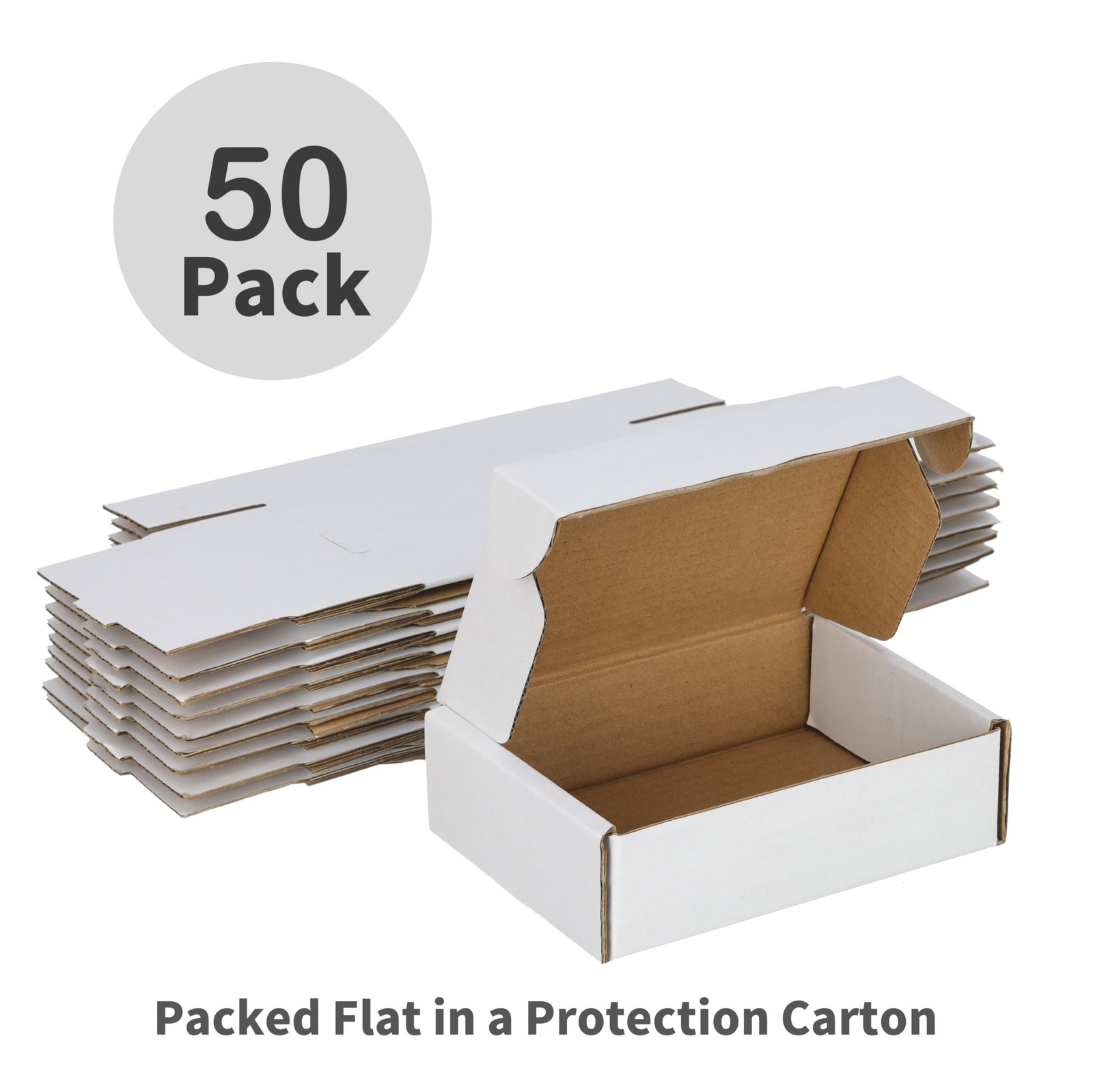 Kraft Corrugated Shipping Mailer Boxes Storage Packaging Carton 7x5x2 50 Pack