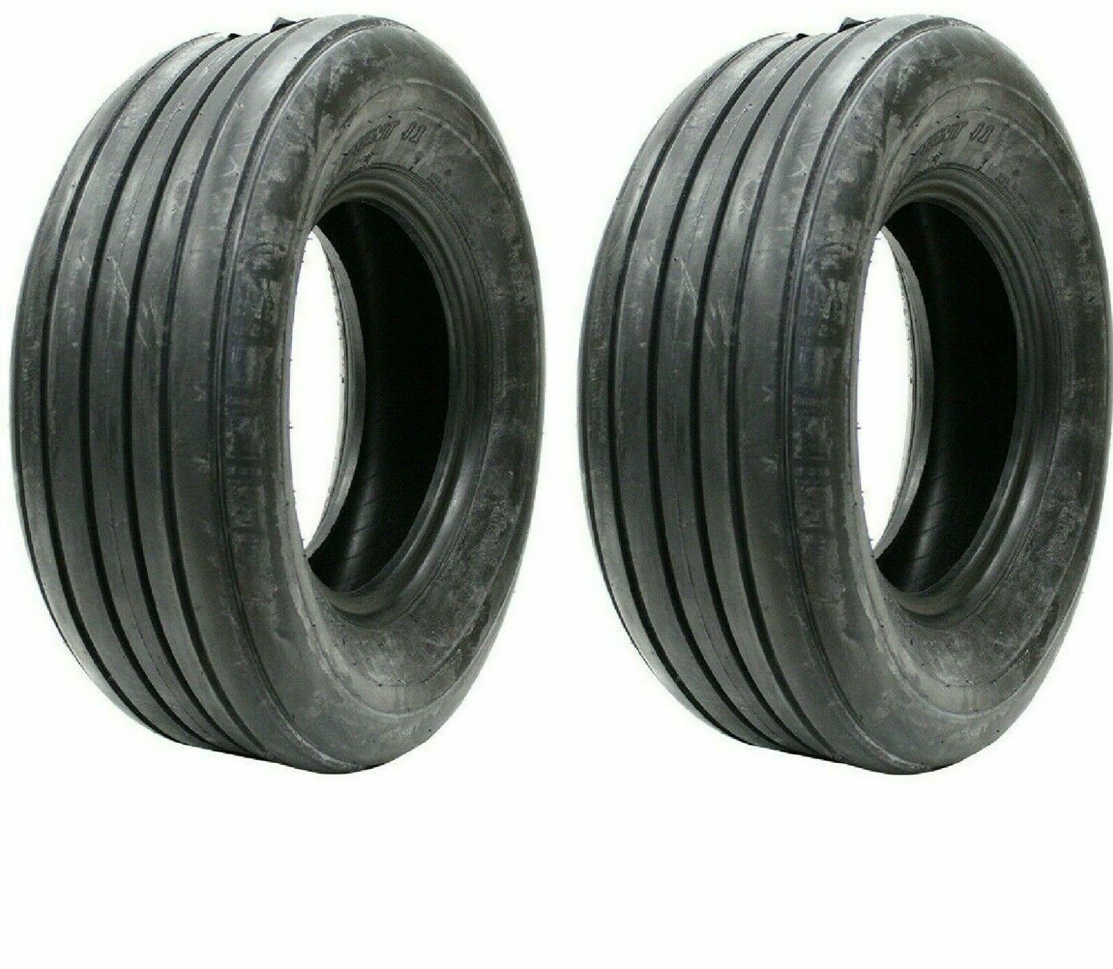 Two 5.90-15 590-15 5.90×15 Rib Implement Tires Farm Wagon Hay Rake Tires