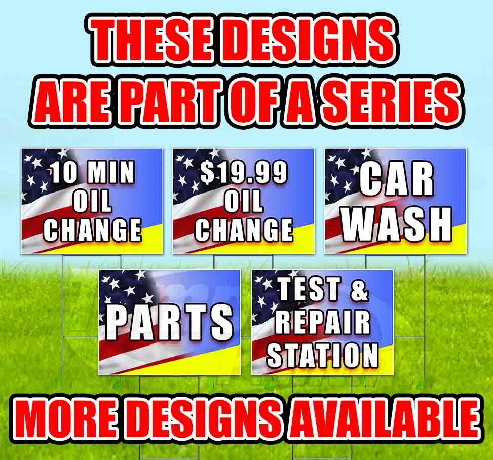 COMPUTER DIAGNOSTIC 18×24 Yard Sign Corrugated Plastic Bandit Lawn USA MECHANIC