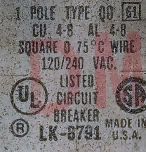 Square D LK-8791 QO Series Circuit Breaker 120/240 VAC 10-70A 48VDC 1 Pole