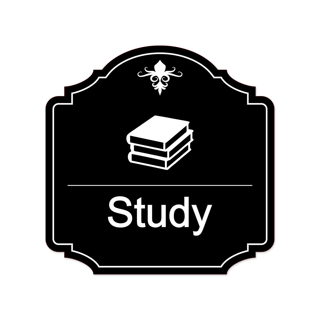 Heritage Plus Study Wall or Door Sign | Home Decor