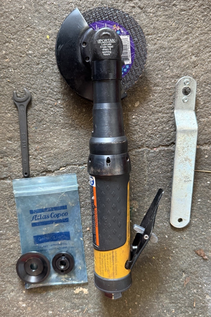 ATLAS COPCO 8423012749 LSV29 ST13-100E Extended ANGLE GRINDER 4 1/2 Inch Wheel