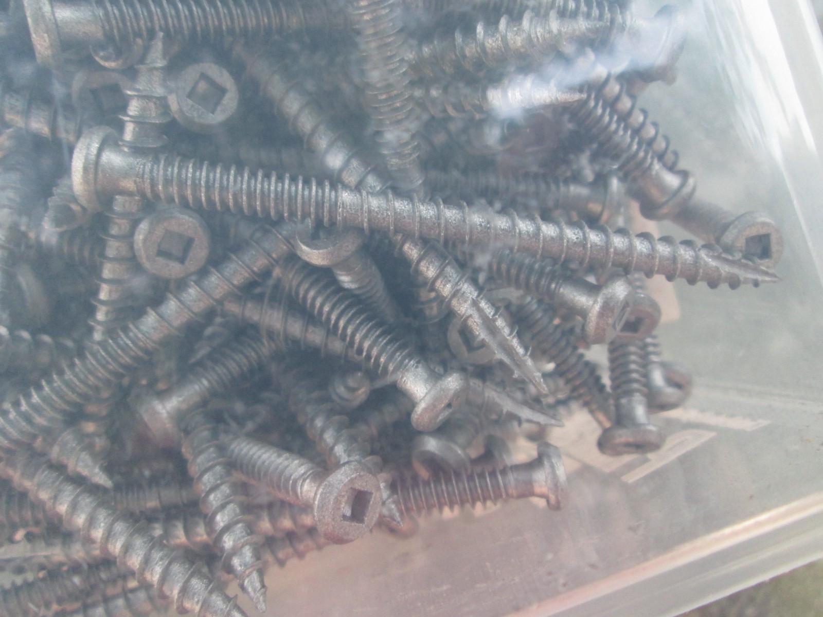 Grip Rite GREY 3″ High Performance Composite Deck Screws square drive 5Lb Box