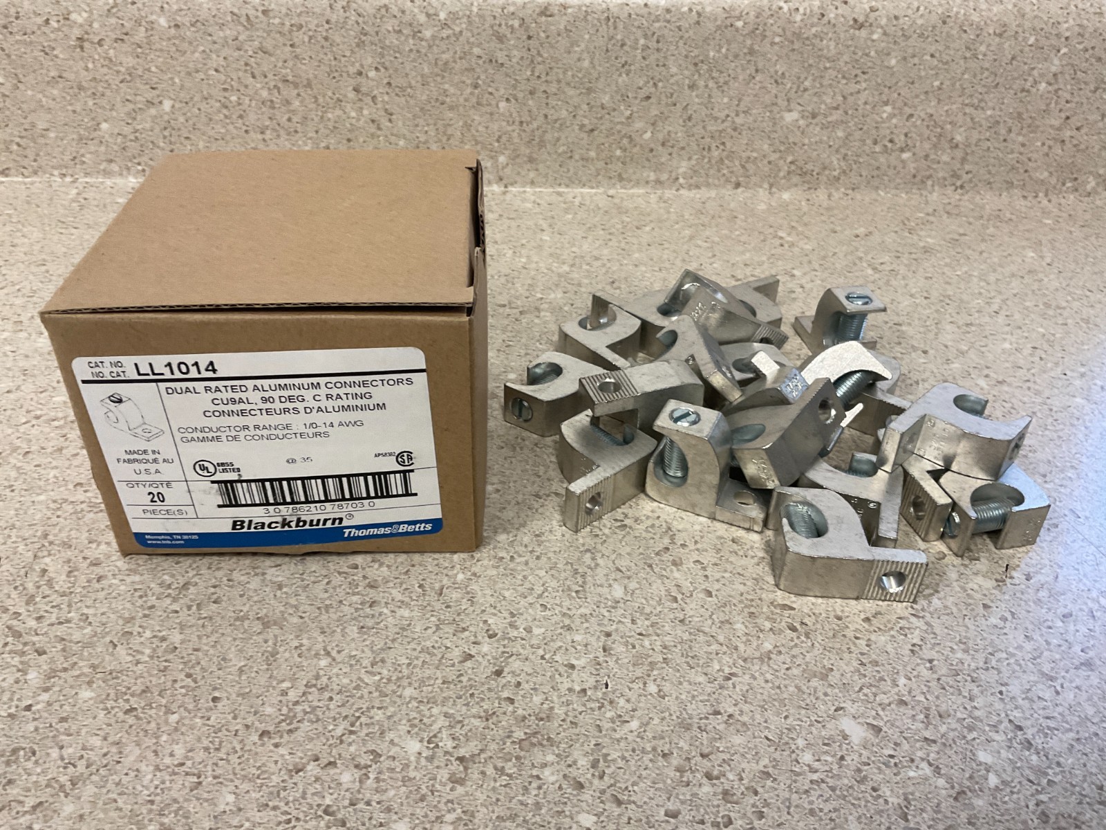 Thomas & Betts LL1014 Aluminum Connectors NEW (Box of 20)