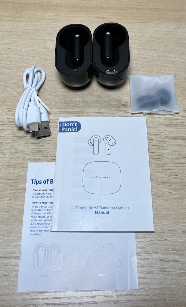 Timekettle M3 Language Translator Earbuds Headphones Two-Way Device 40 Languages