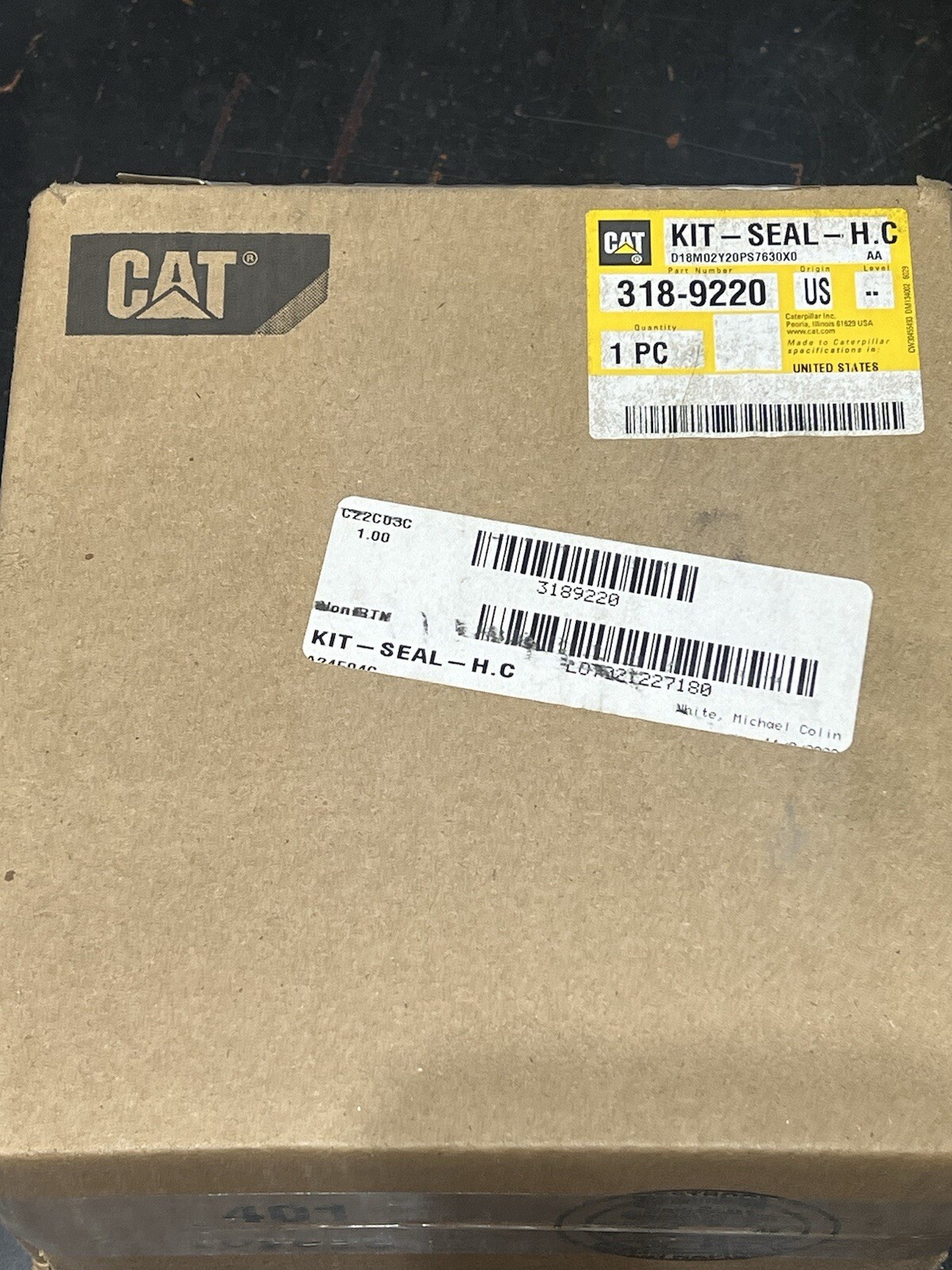 CAT 318-9220 hydraulic cylinder seal kit D10T D10R D10N NEW Genuine CAT