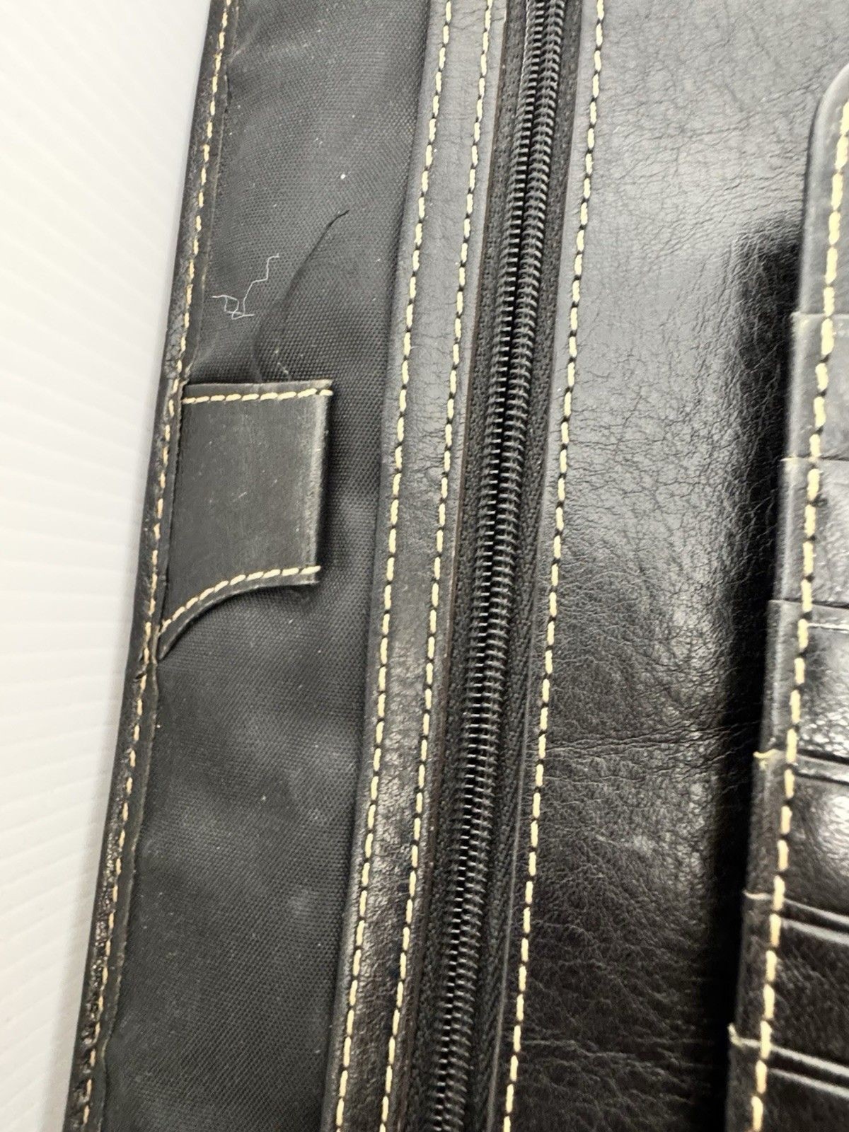Franklin Covey Leather Planner Classic ORIGINAL Vintage Aurora Collages Black