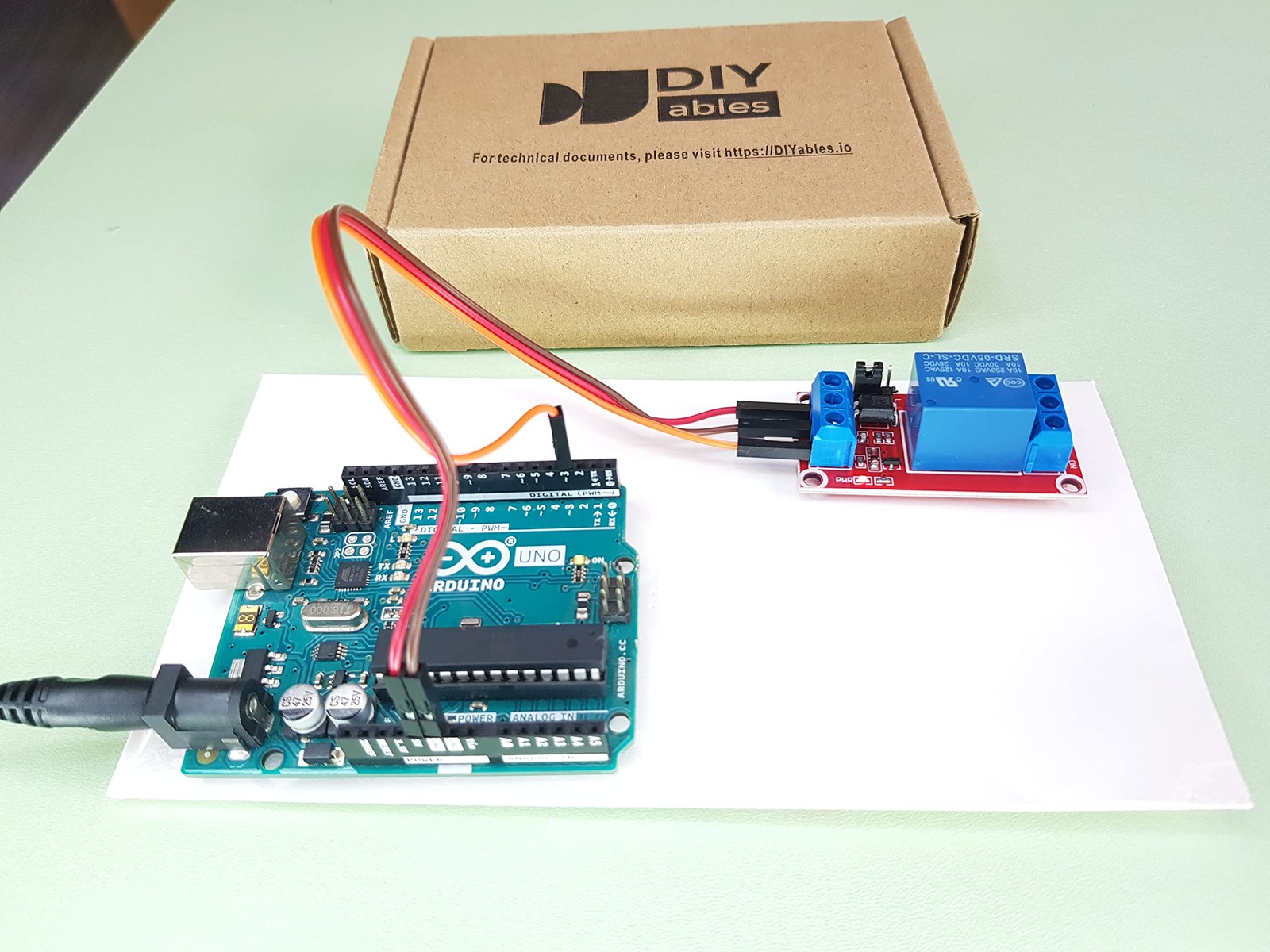 DIYables 3pcs Relay Module for Arduino, ESP32, ESP8266, Raspberry 3.3v – 5v