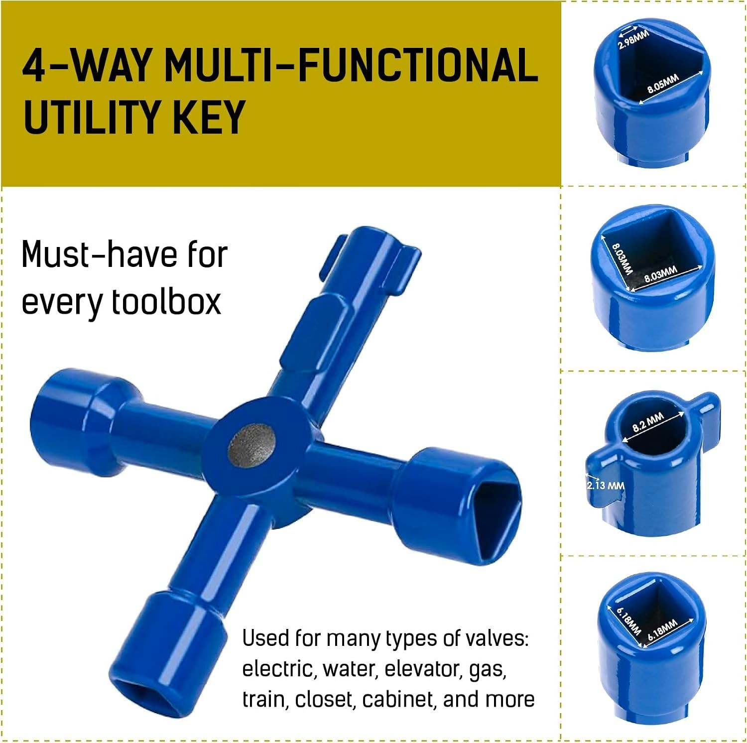 Versatile 17″ Water Meter Key with Powder Coated Finish for Garden and Plumbing