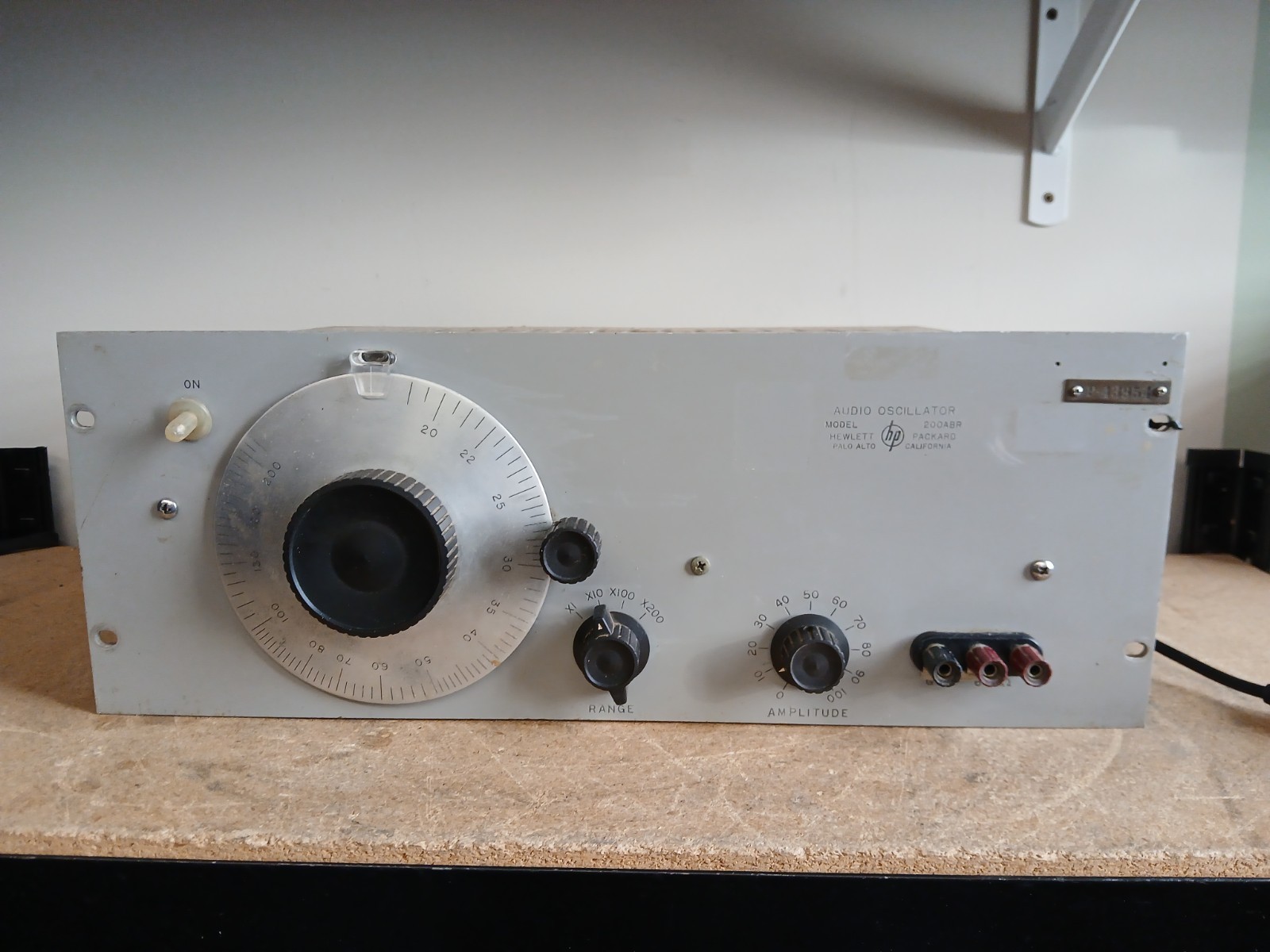 Hewlett Packard HP 200 abr Signal Generator Audio Oscillator Working