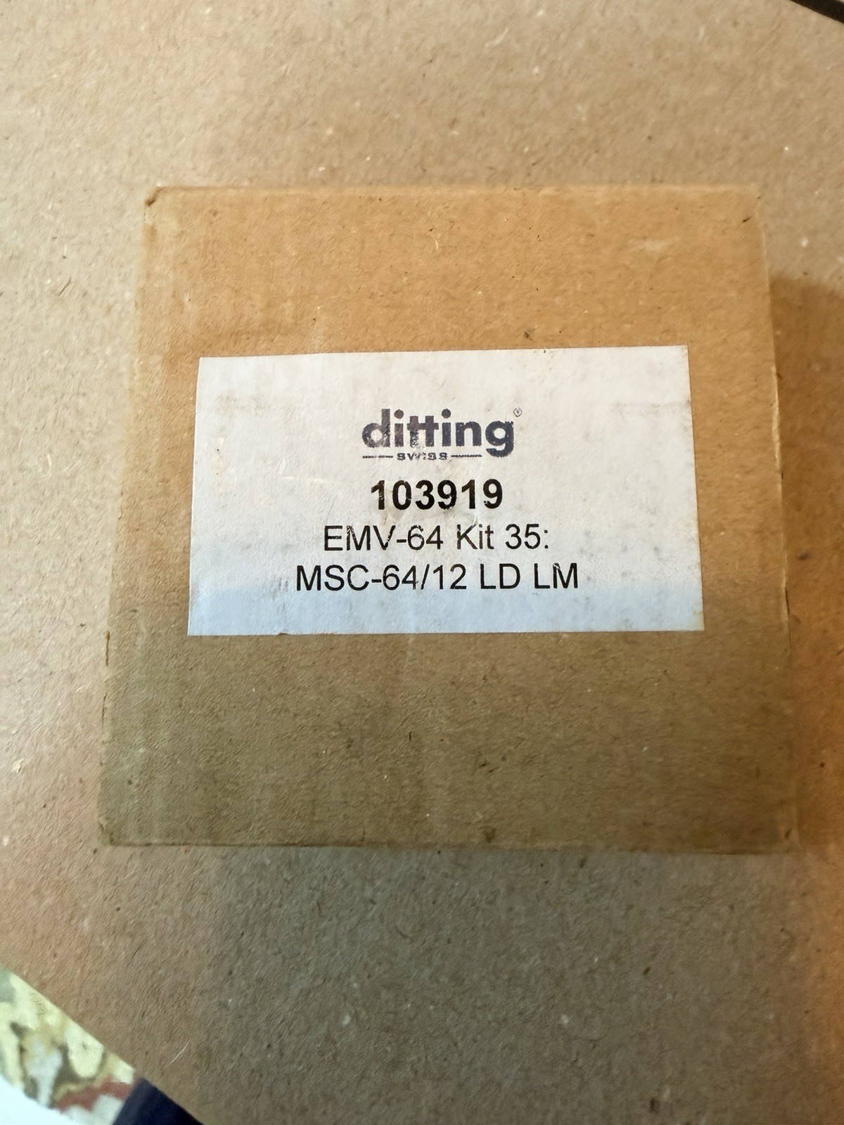 Ditting EMV-64 Kit 35 103919 Grinder Burr Set MSC-64/12 LD LM Screws