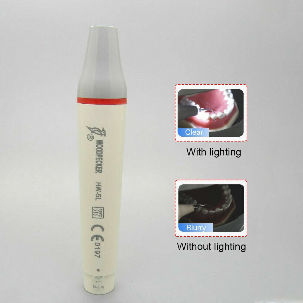 Original Woodpecker UDS-P LED Dental Ultrasonic Piezo Scaler Handpiece 6 Tips