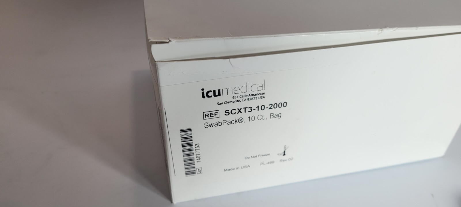 ICUMEDICAL Swabcap SCXT3-10-2000 Exp. Date 08/2026 – Quantity Of 250
