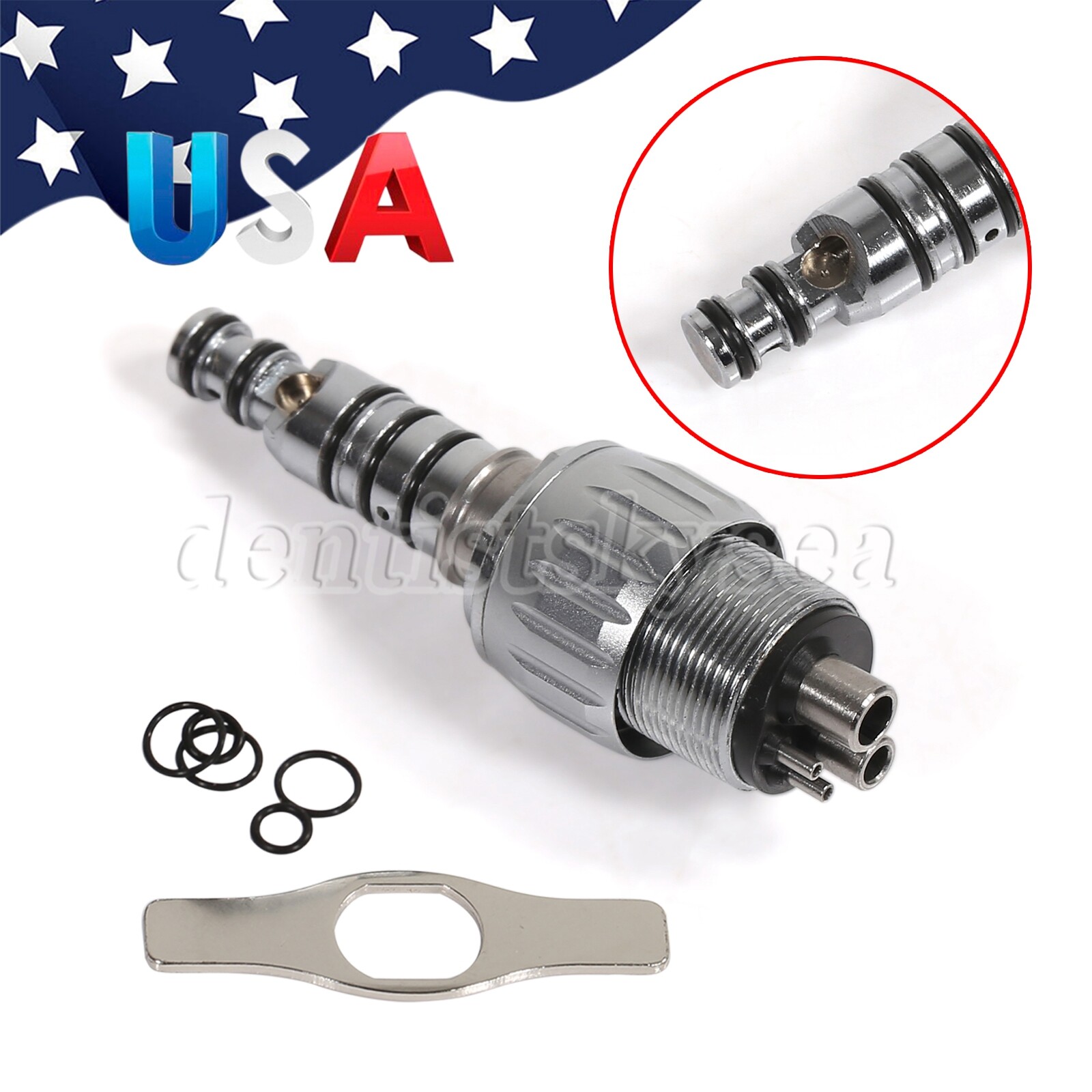 Dental KaVo MULTIflex Style Coupler 4 Hole High Speed Handpiece Quick Coupling