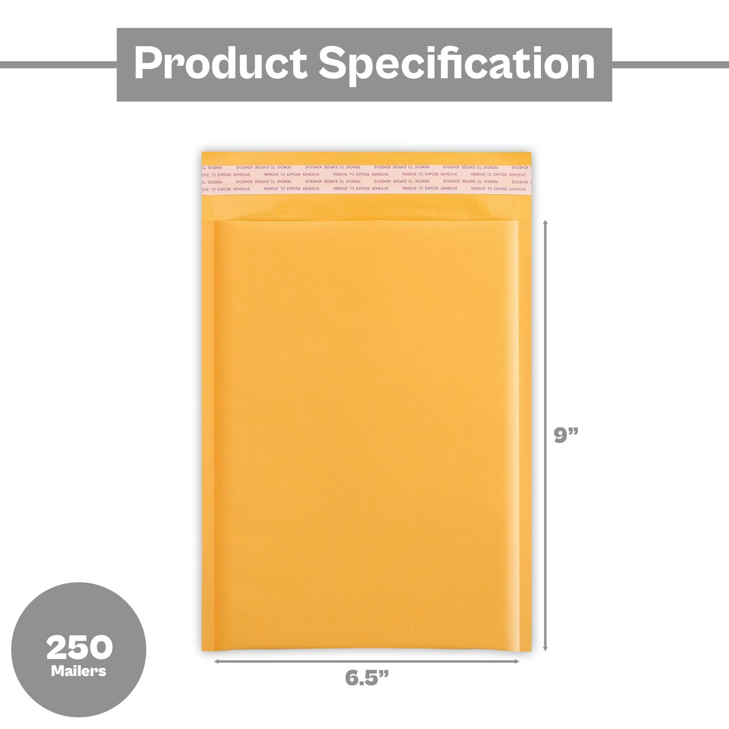 250 #0 6×10 Kraft Paper Padded Bubble Envelopes Mailers Shipping Case 6”x10”