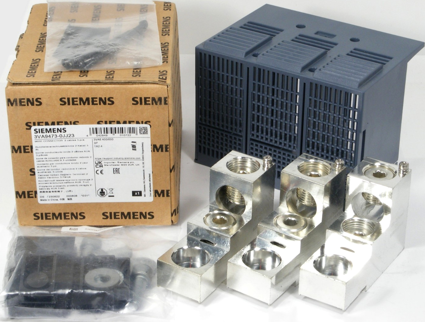 NEW SIEMENS 3VA9473-0JJ23 Breaker Lug Kit, Wire Conn TA2.4, 3VA53/4 – 3VA63/4 3P