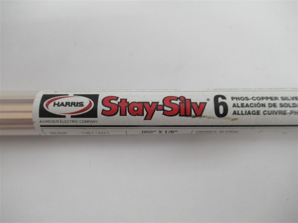 Harris 6620F1 , Stay-Silv 6% PhosCopper Brazing Alloy – 28 pieces – Made in USA